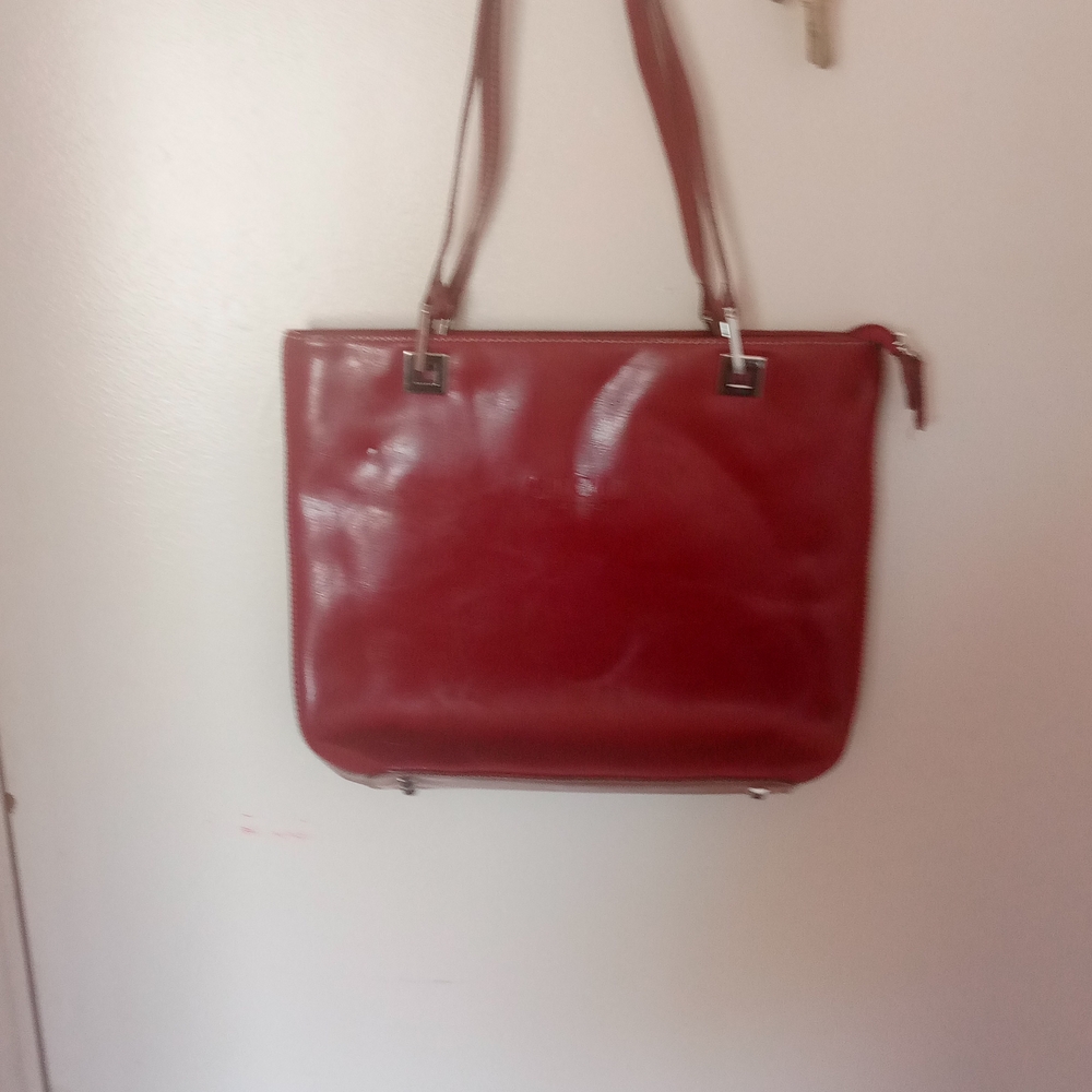 Gucci Red Leather Shoulder Bag